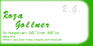 roza gollner business card